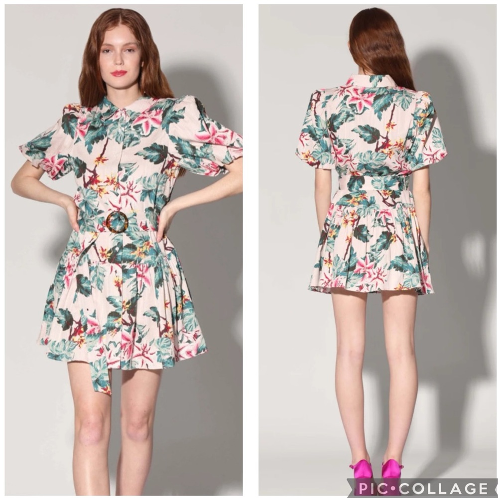 (No Belt) Walter Baker Tyanna‎ Shirt Dress Blush Azalea L